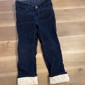 Navy corduroy lines pant size 4t Gap